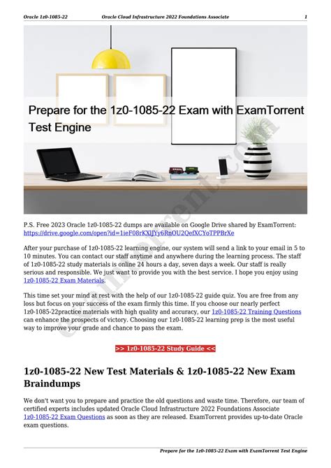 1z0-1085-22 Prüfungsmaterialien