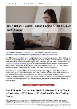 1z0-1104-22 PDF Demo