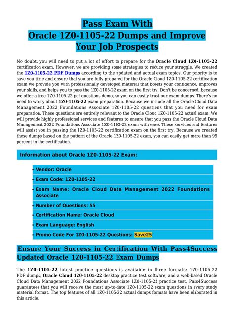 1z0-1105-22 PDF Testsoftware
