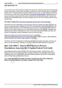 1z0-1106-1 PDF Testsoftware
