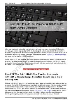 1z0-1110-22 PDF Testsoftware