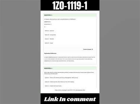 1z0-1119-1 Prüfungs Guide