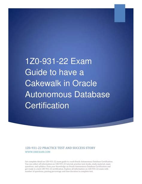 1z0-931-22 Prüfungs Guide