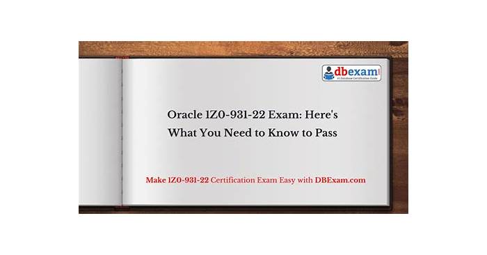 Latest 1z0-931-22 Exam Camp