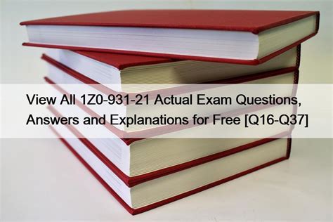 1z0-931-23 Examsfragen