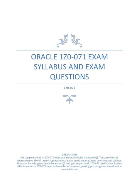 1z1-071 Examsfragen