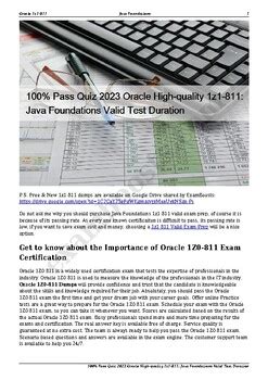 1z1-811 PDF Testsoftware