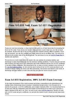 1z1-811 PDF Testsoftware