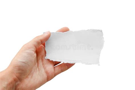 2,017 Holding Small Piece Of Paper Premium High Res Photos