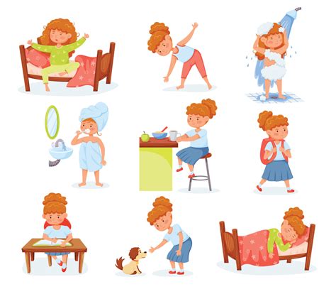 2,019 Morning Routine Kids Illustrations & Clip Art - iStock