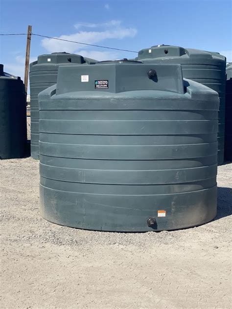 2,650 Gallon Poly HDPE Water Storage Tank 102”D x 80”H