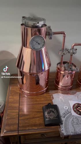 2 1 2 gallon copper still.  Handcrafted from high-quality copper, this...