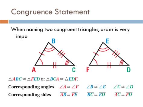 2 1 The Congruence Statement Mathematics Libretexts Congruence Statement Worksheet - Congruence Statement Worksheet