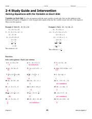2 4 Study Guide And Intervention Writing Proofs