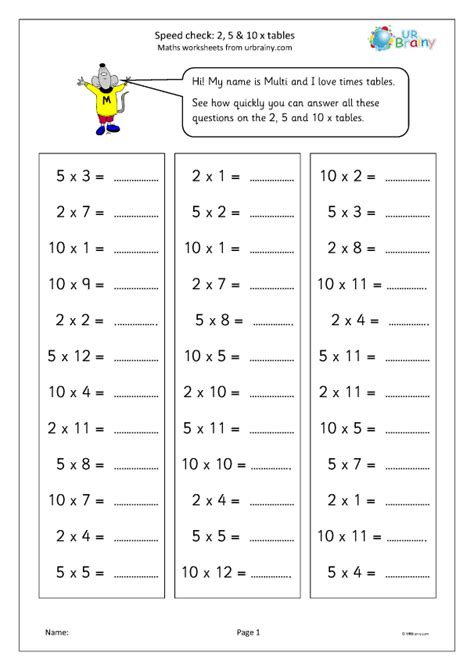2 5 And 10 Times Tables Worksheets Kamberlawgroup 10 Times Table Worksheet - 10 Times Table Worksheet