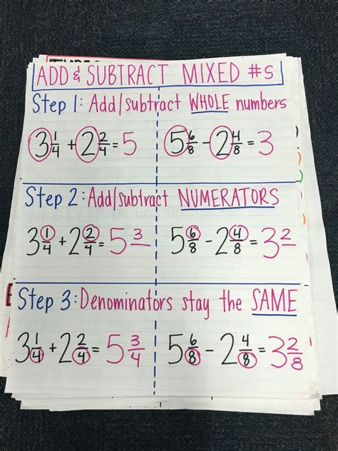 2 6 Adding And Subtracting Mixed Fractions Subtracting Mixed Fractions - Subtracting Mixed Fractions