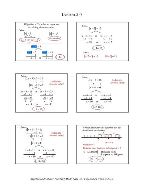 2 7 Solving Absolute Value Inequalities