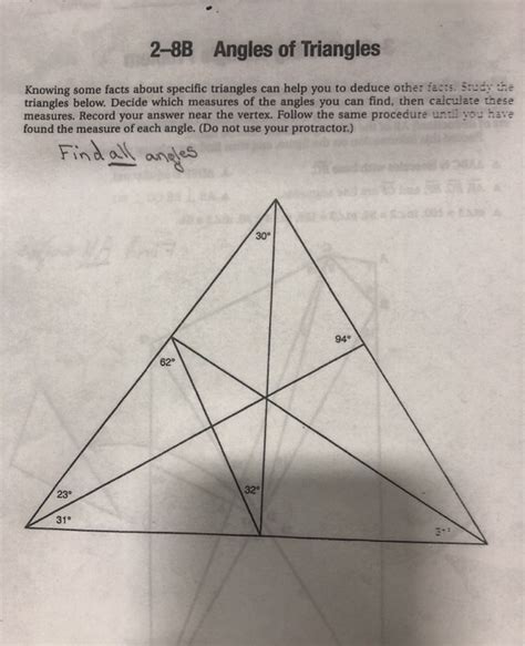 2 8b Angles Of Triangles Answers