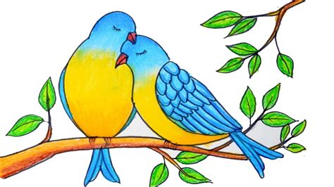 2 Birds Drawing