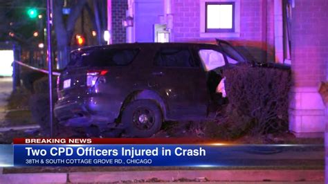 2 CPD officers injured in South Side crash involving stolen car