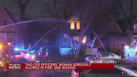 2 Chicago officers among 3 seriously injured in house fire on West Side; 1 person missing