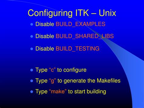 2 Configuring and Building ITK