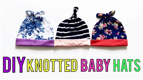 2 DIY BABY HATS. KNOTTED BABY HAT TUTORIAL …