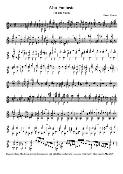 2 Fantasias for Violin solo (Matteis Jr., Nicola) - IMSLP