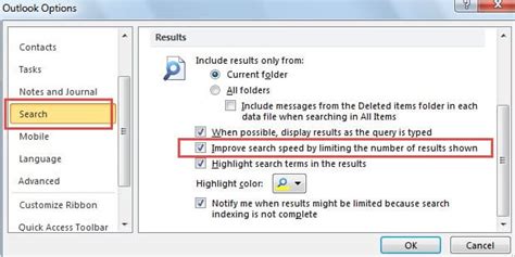 2 Means to Change or Remove the Limit of Search Results in Outlook