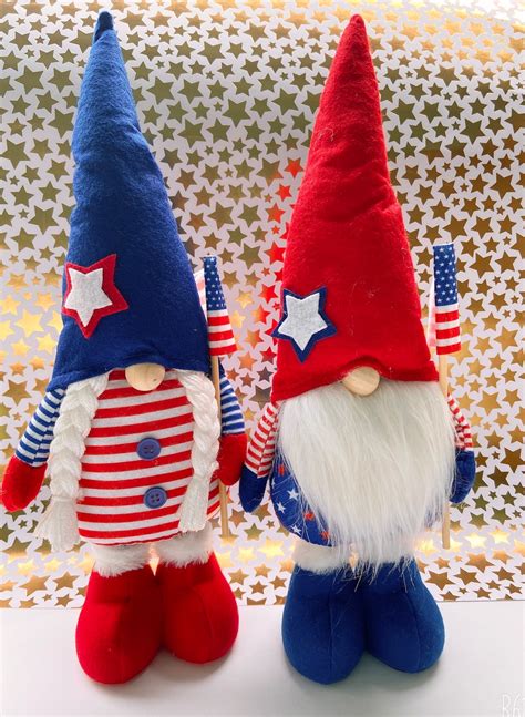 2 PCS Patriotic Gnomes 4th of July Decorations for Home, …