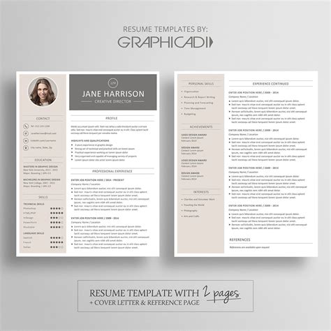 2 Page Cv Template