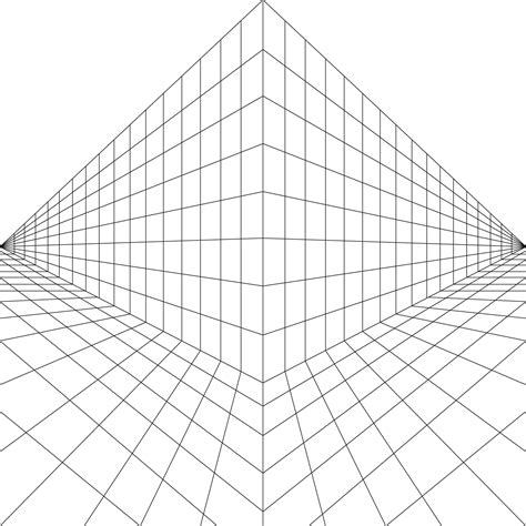 2 Point Perspective Drawing Grid