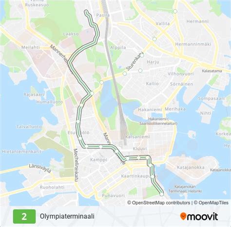 2 Reitti: Aikataulut, pysäkit ja kartat - Moovit