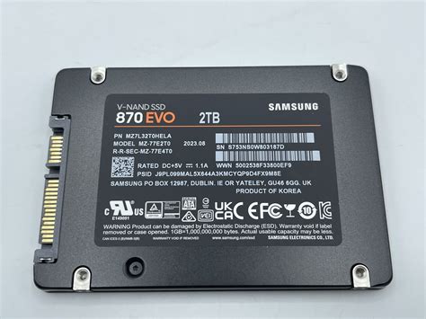 2 Samsung 870 EVO 2TB Solid State Drives, MZ-77E2T0 - eBay