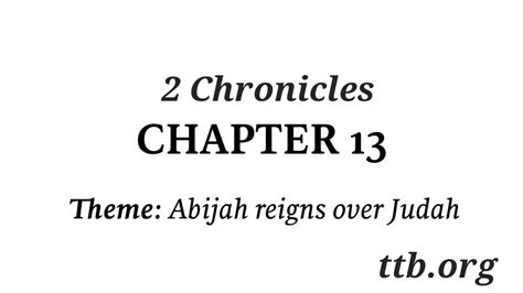 2 Chronicles Chapter 13 Cev