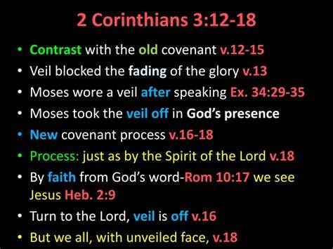 2 Corinthians 3 12 18