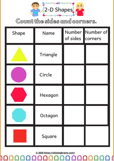 2 D Shapes Worksheets Grade 1 Kidsworksheetfun Shapes Worksheets For First Grade - Shapes Worksheets For First Grade