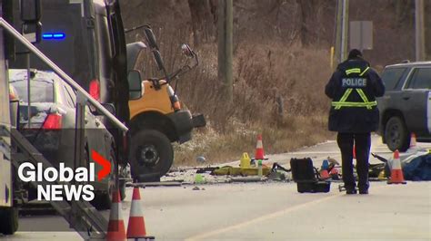 2 dead, 3 rushed to hospital in Caledon crash involving SUV, school bus