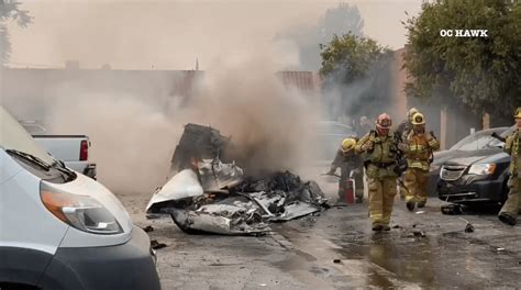 2 dead as plane crashes, catches fire at Van Nuys Airport