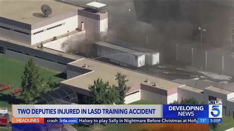 2 deputies injured in mobile shooting range fire at L.A. County training facility