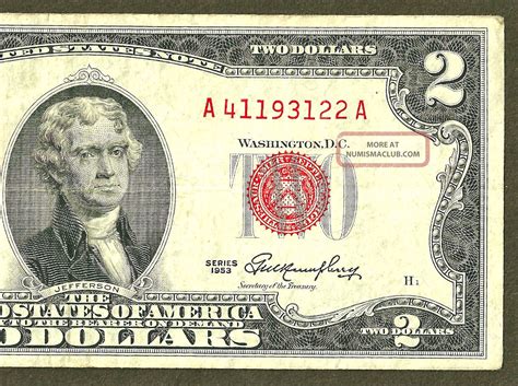 2 dollar red seal. 1953 $2 Bill Errors FAQs If you’ve found a $2 bill from over 70 years ago, you’re probably wondering if it might be valuable. We’re going to look in detail at the 1953 … 