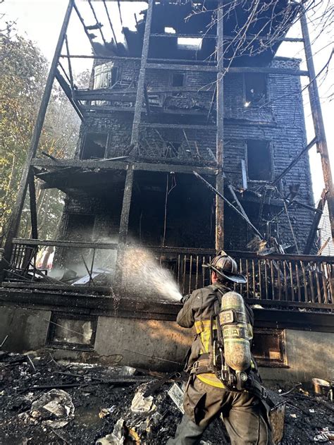 2 firefighters, 3 residents hospitalized after blaze tears through Mattapan triple-decker