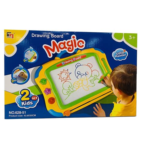 2 in 1 Magic Drawing Board In Yellow The Model Shop