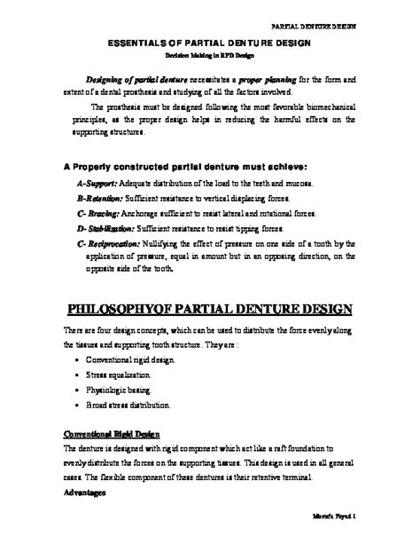 2 Partial Denture Design Fayad