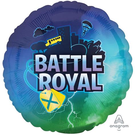 2 pcs Battle Royal Video game 1pc Foil Balloon 18 inch Birthday