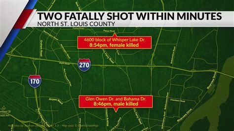 2 people fatally shot within minutes in north St. Louis County