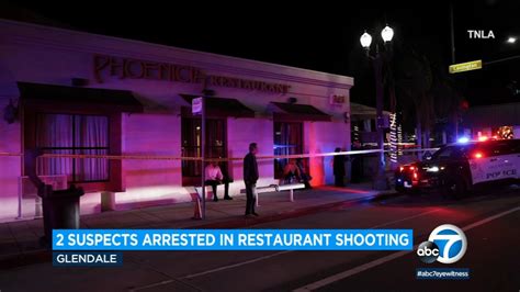 2 people shot inside Glendale restaurant, suspects arrested