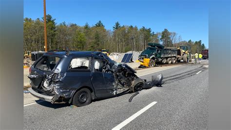 2 people taken to hospital after crash involving dump truck and minivan in Londonderry, NH
