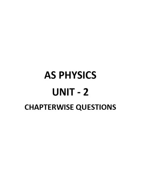 2 Physics Chapterwise Notes Pdf