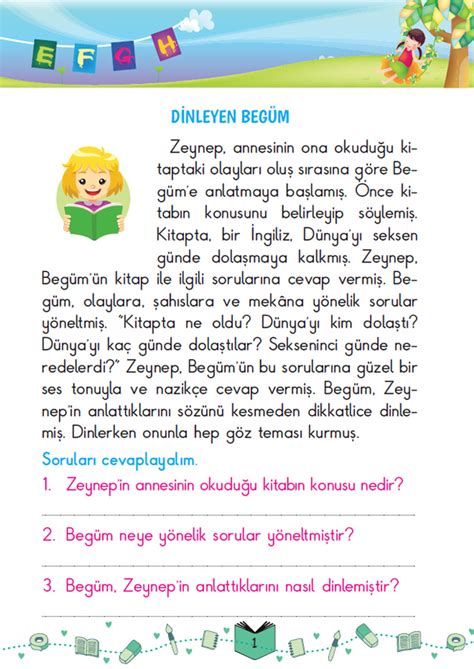 2 sınıf türkçe okuma yazma